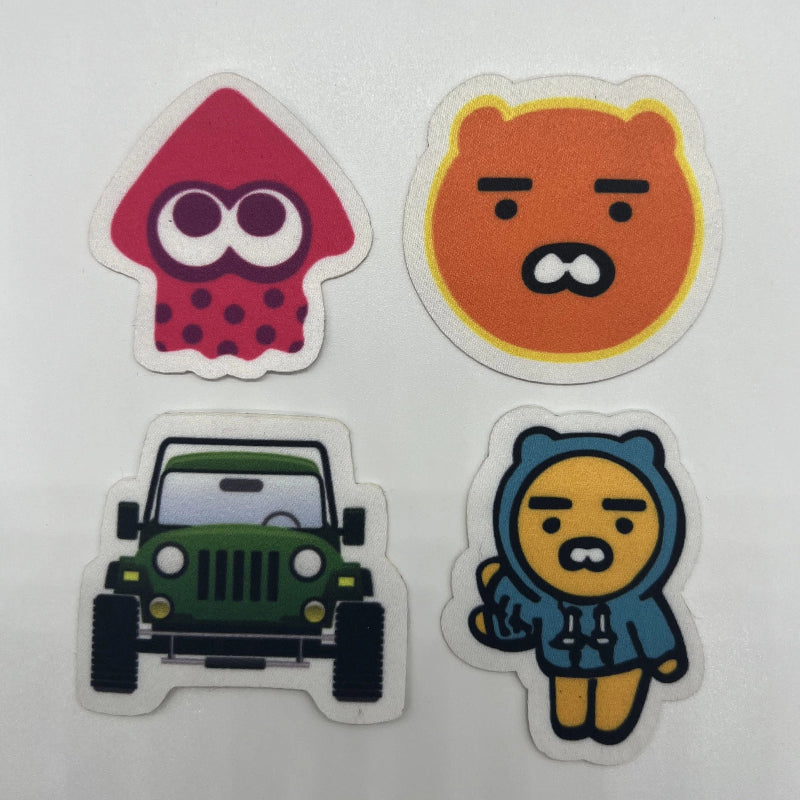 Custom Fabric badge with 3M self-adhesive sticker backing