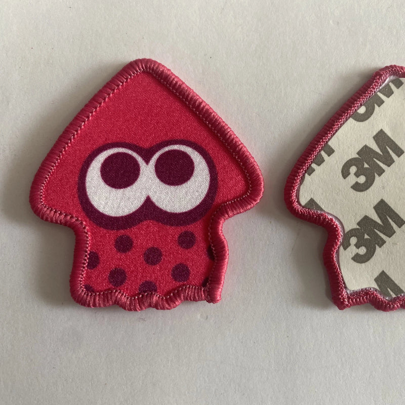 Custom Fabric badge with 3M self-adhesive sticker backing