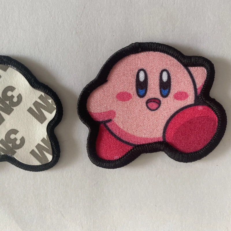 Custom Fabric badge with 3M self-adhesive sticker backing