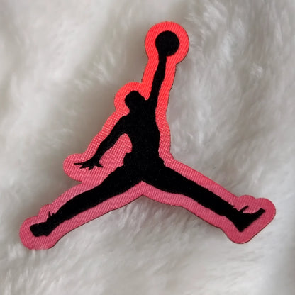 Custom woven patch with heat transfer iron-on backing