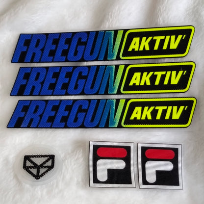 Custom brushy texture silicone heat transfer label