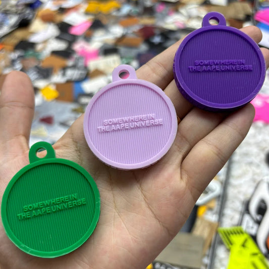 Custom 3D silicone logo label keychain keyring