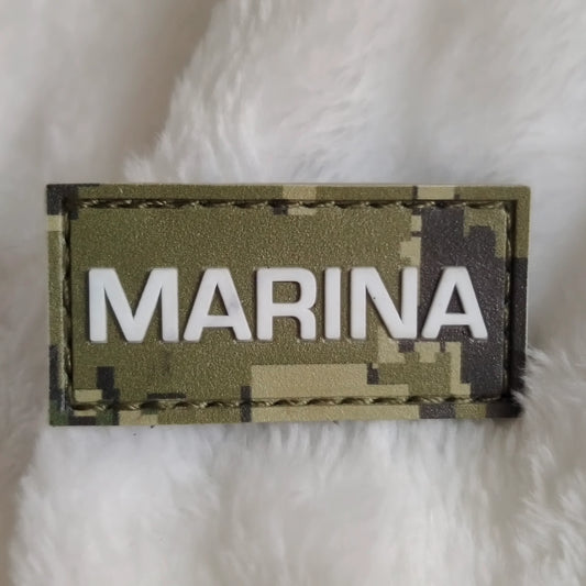 Custom 3D PVC logo badge with hook velcro backing