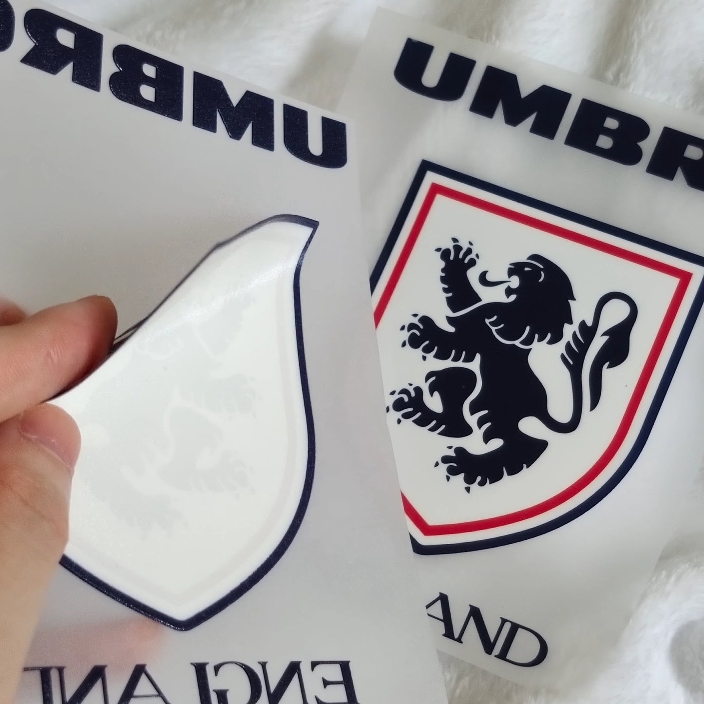 Custom flat heat transfer tagless label for t-shirts