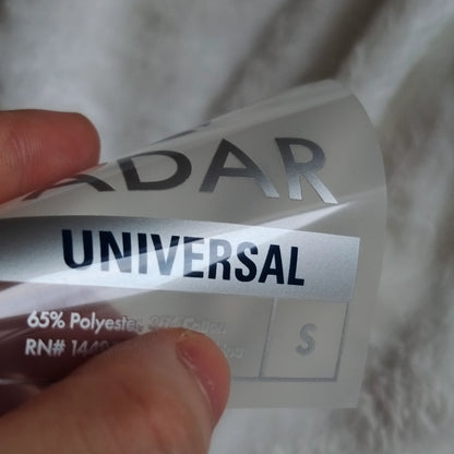 Custom flat heat transfer tagless label for t-shirts