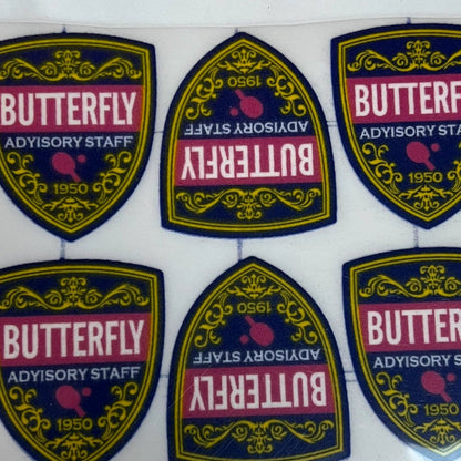 Custom flocked patch with heat transfer