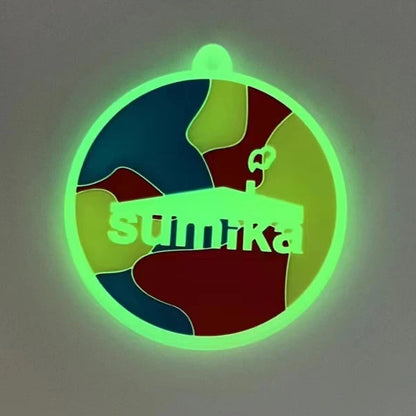 Custom 3D PVC badge that glows in the dark