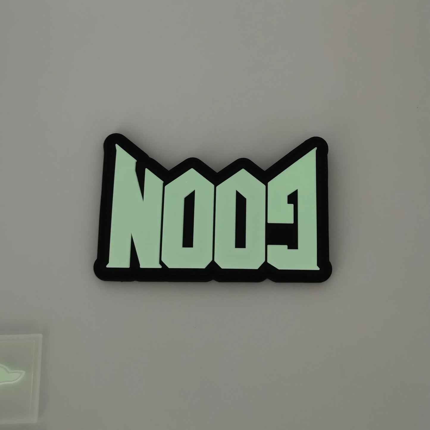 Custom 3D PVC badge that glows in the dark