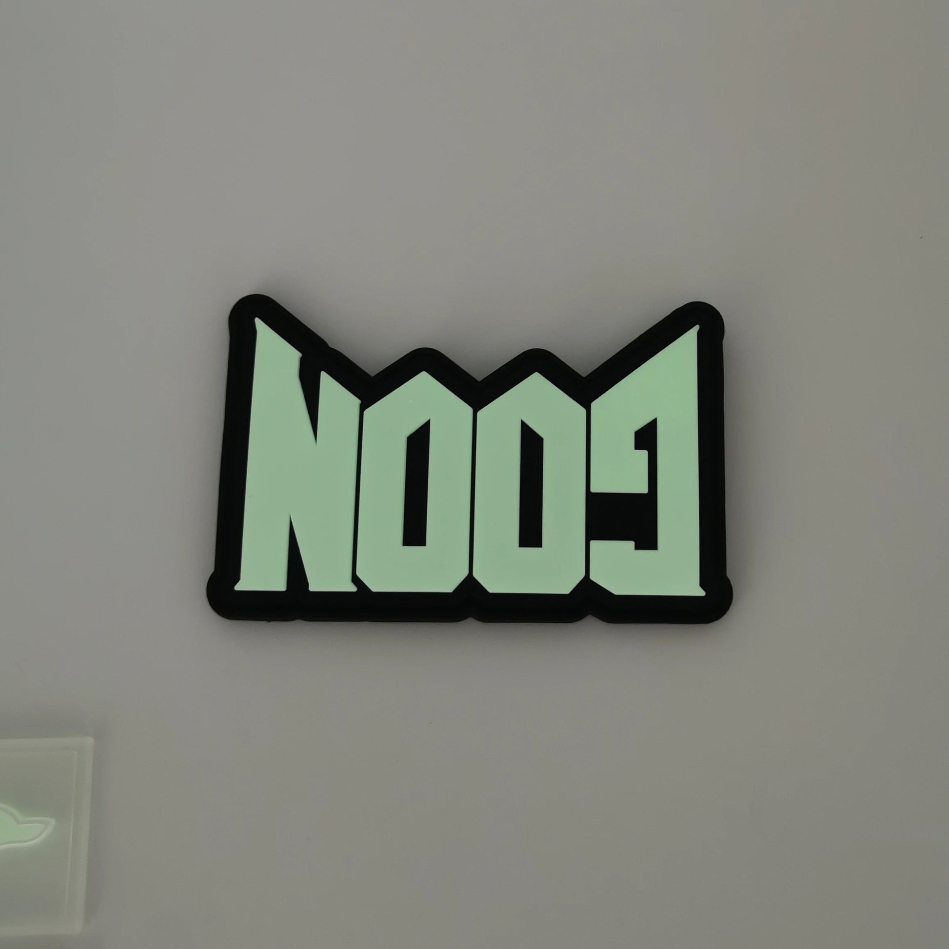 Custom 3D PVC badge that glows in the dark